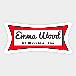 Emma Wood Ventura: California Surf Breaks Sticker